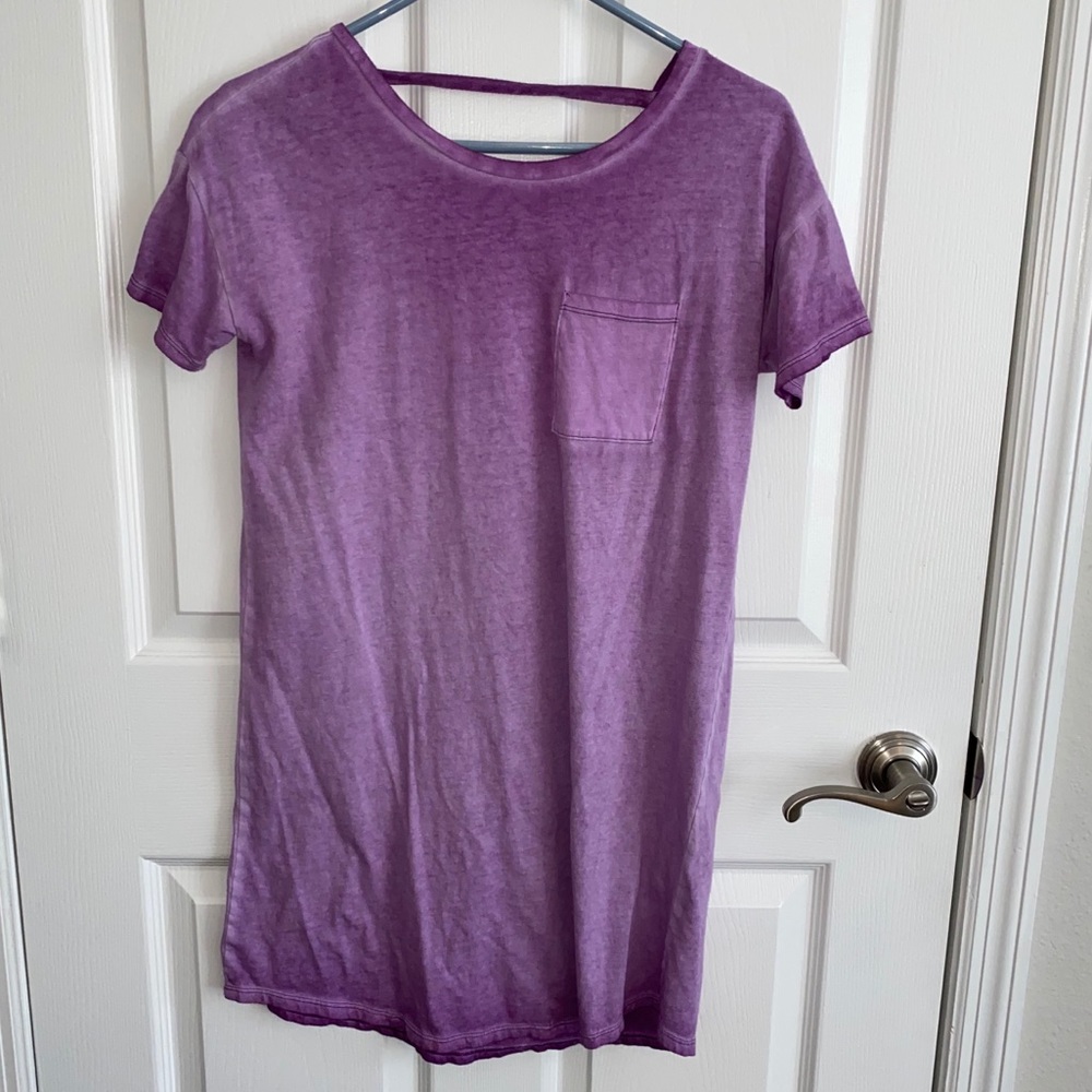 Purple Ombré Tshirt Dress